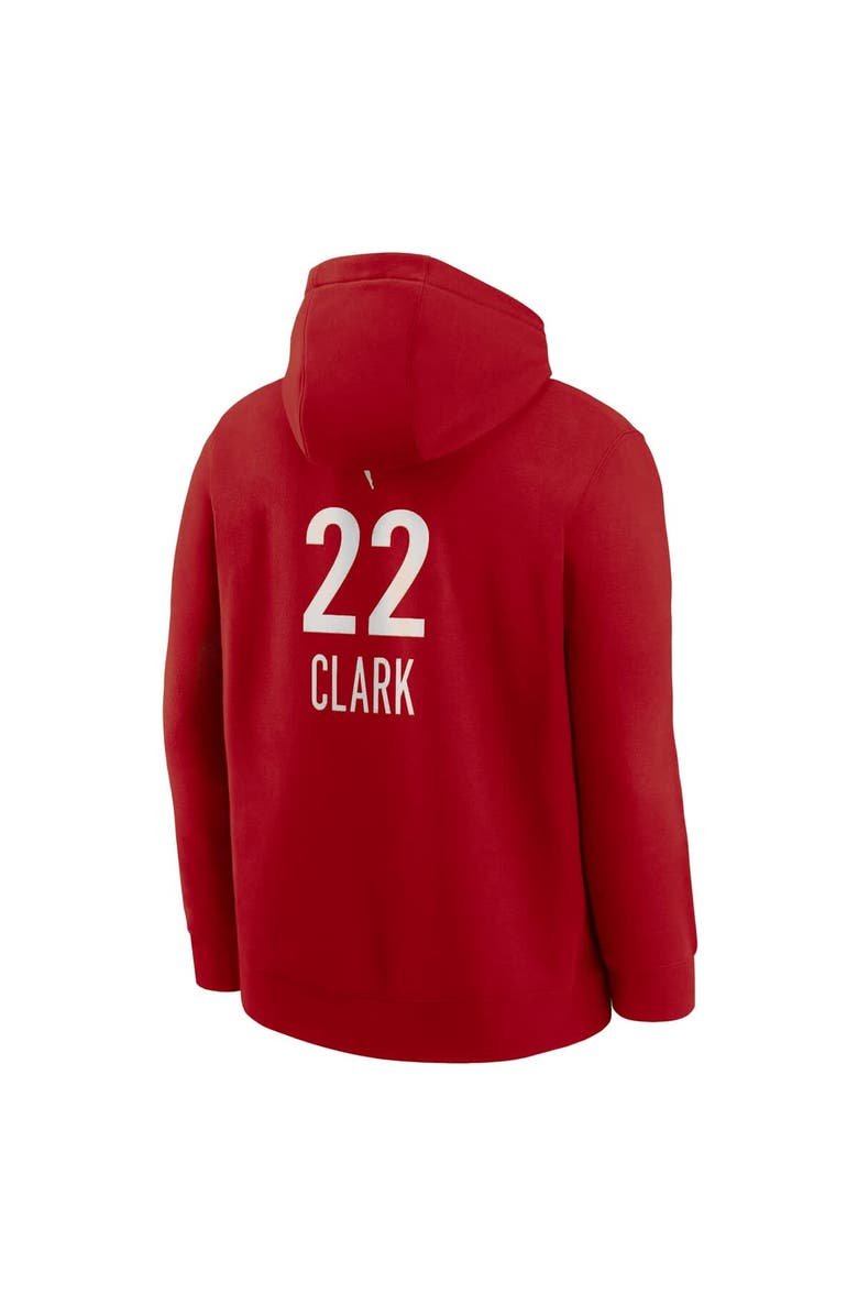 Nike Men's Nike Caitlin Clark Red Indiana Fever Rebel Edition Name & Number Pullover Hoodie, Alternate, color, 