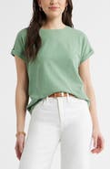 Caslon® Cuff Sleeve T-Shirt
