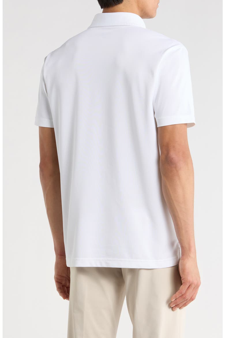 Piqué Knit Polo, Alternate, color, WHITE