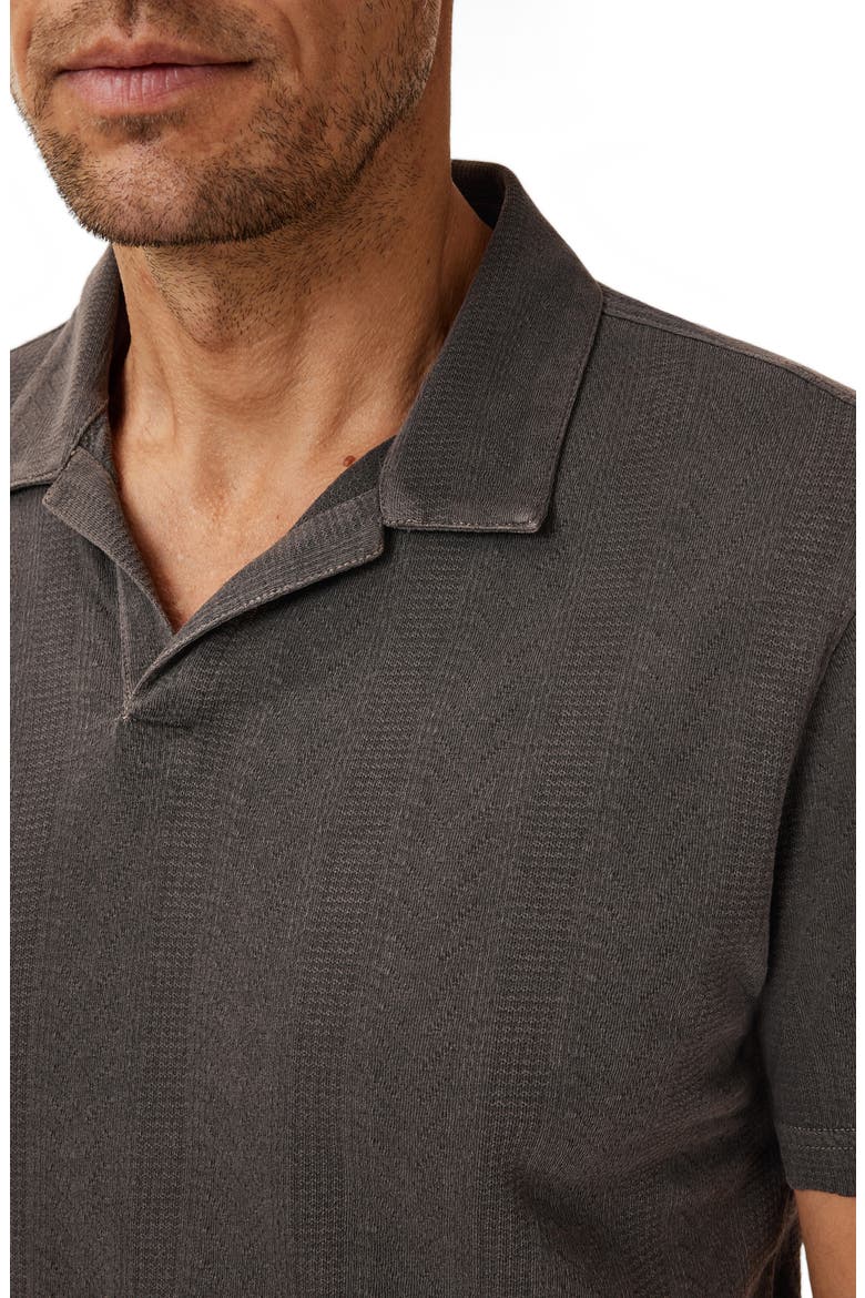 Zion Jacquard Cotton Polo, Alternate, color, FLAT GREY