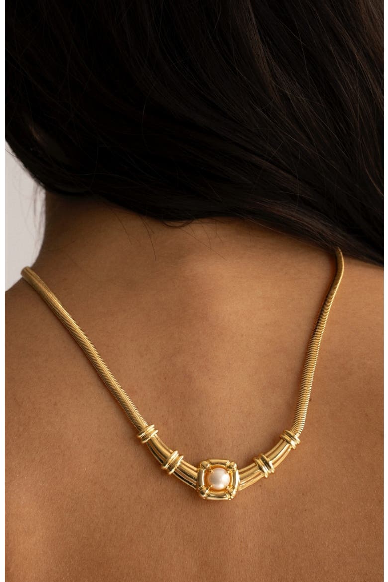 Odette Necklace, Alternate, color, Yellow Gold