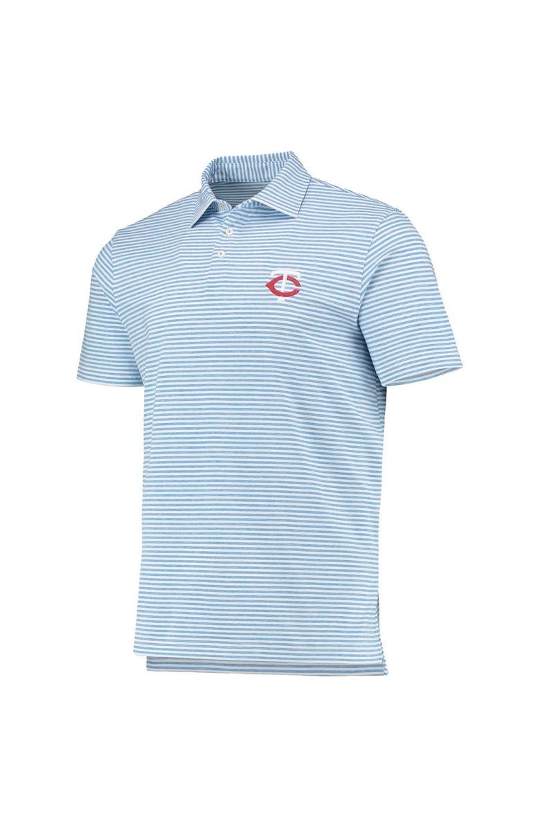 vineyard vines Men's Vineyard Vines Light Blue Minnesota Twins Heathered Winstead Sankaty Polo, Alternate, color, 