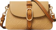 Tory Burch Small T Monogram Soft Pebble Leather Shoulder Bag