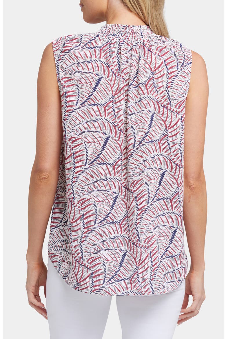Gemma Sleeveless Smocked Neck Top, Alternate, color, CALANDA