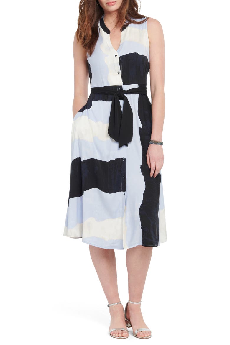In the Clouds Shirtdress, Main, color, BLUE MULTI