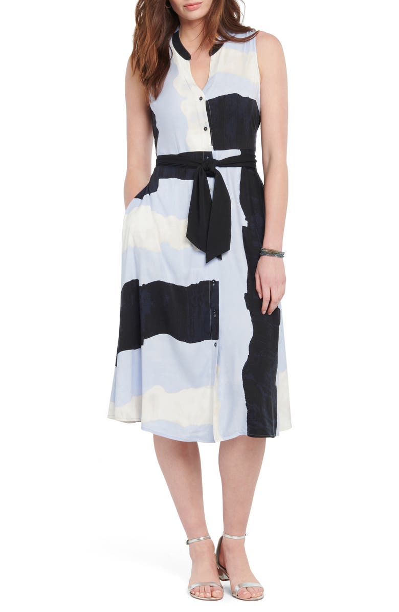 NIC+ZOE In the Clouds Shirtdress, Main, color, 