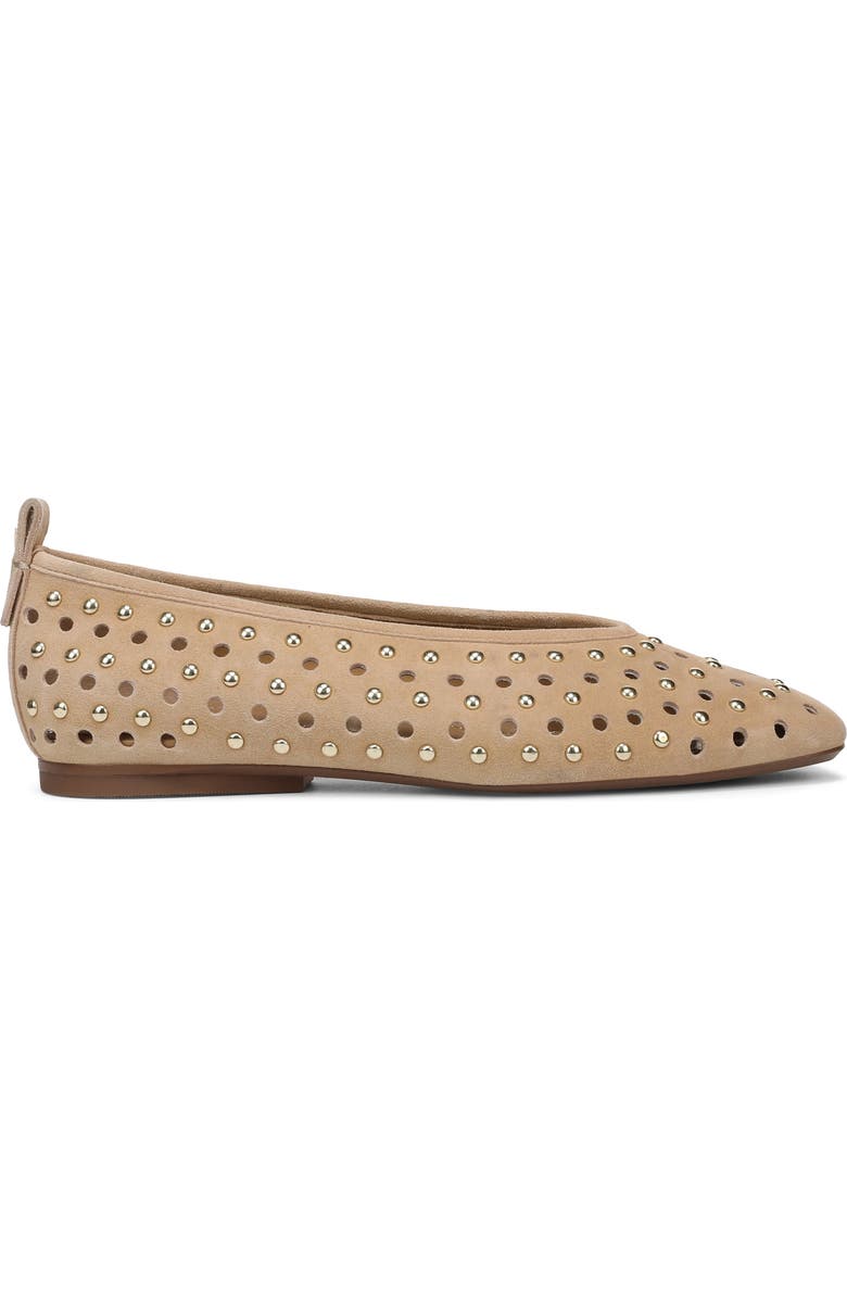 27 EDIT Naturalizer Carla Perforated Studded Flat, Alternate, color, Dune Dust
