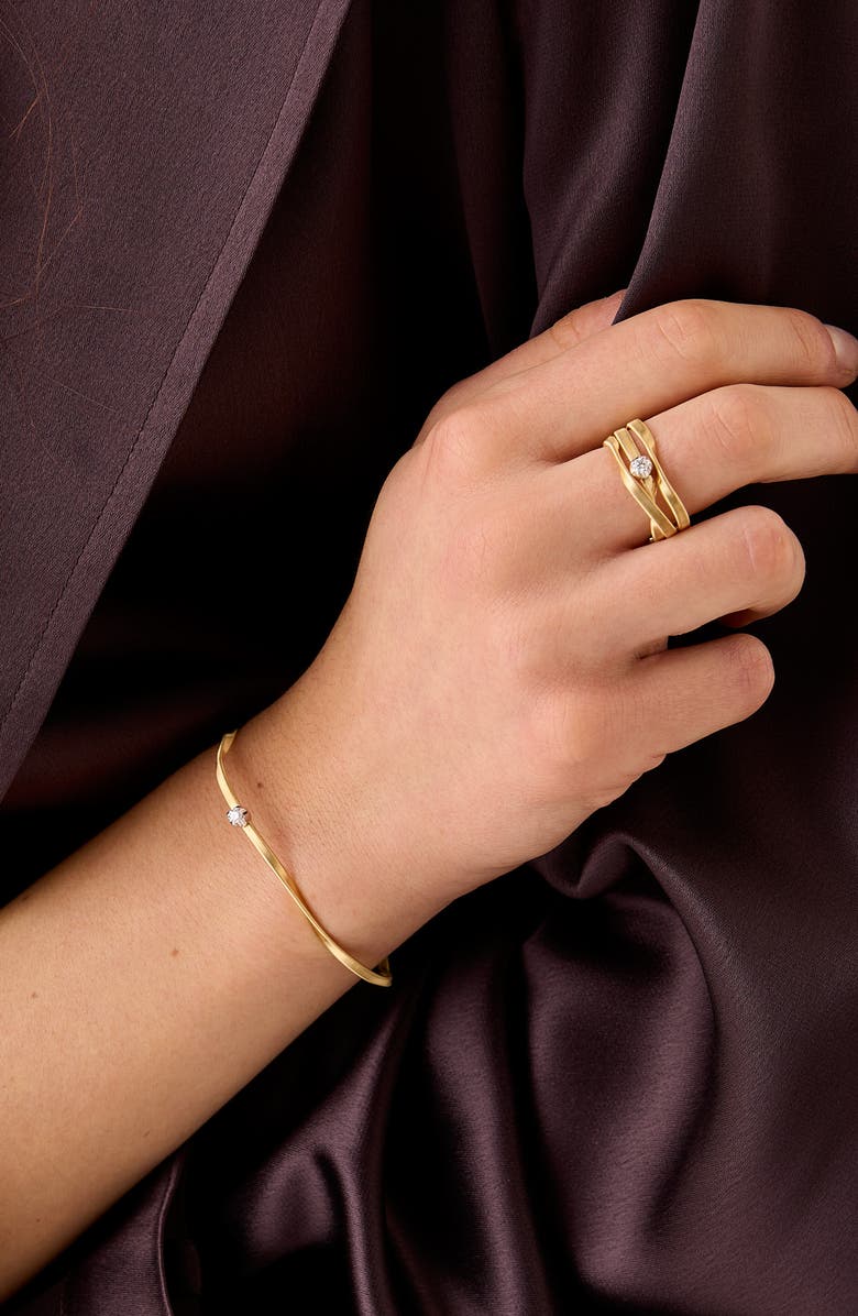 Marco Bicego Marrakech Diamond Coil Bracelet, Alternate, color, 18K Yellow/White Gold