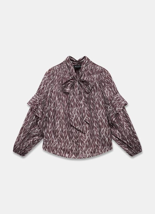 Mint Velvet Leaf Print Blouse In Multi