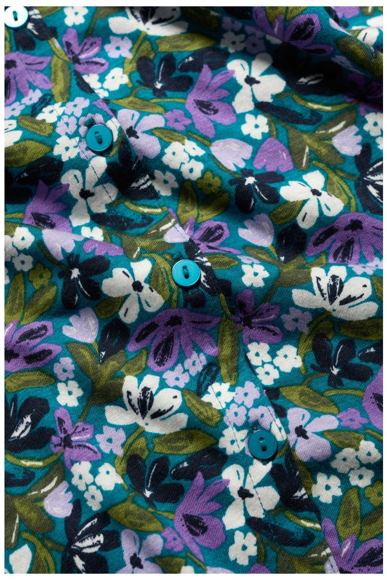 Embrace Floral Button-Up Shirt, Alternate, color, CRAYON FLORAL DARK DRIFT