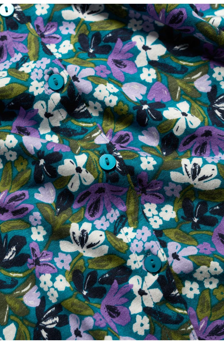 Seasalt Cornwall Embrace Floral Button-Up Shirt, Alternate, color, Crayon Floral Dark Drift