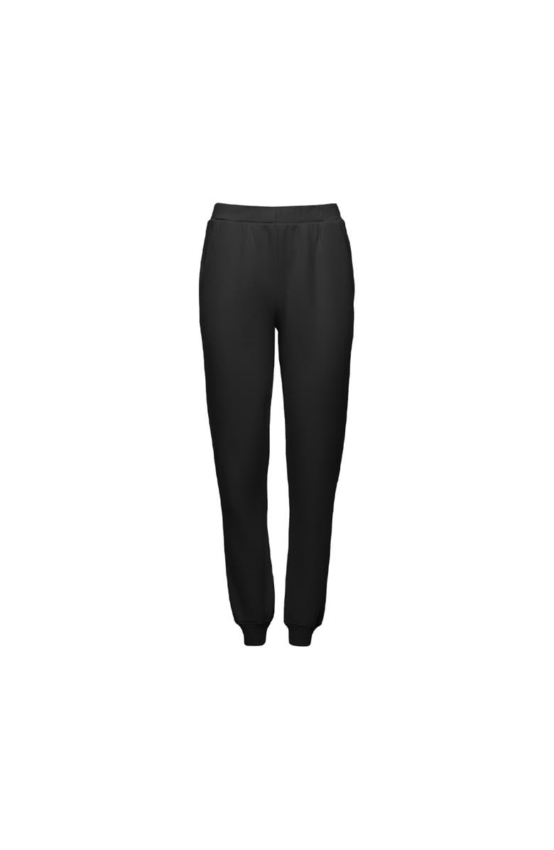 Ocio Women's Organic Cotton Teddy Everywhere Jogger, Alternate, color, Black