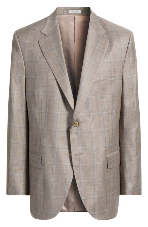 Hartford Classic Windowpane Wool Sport Coat