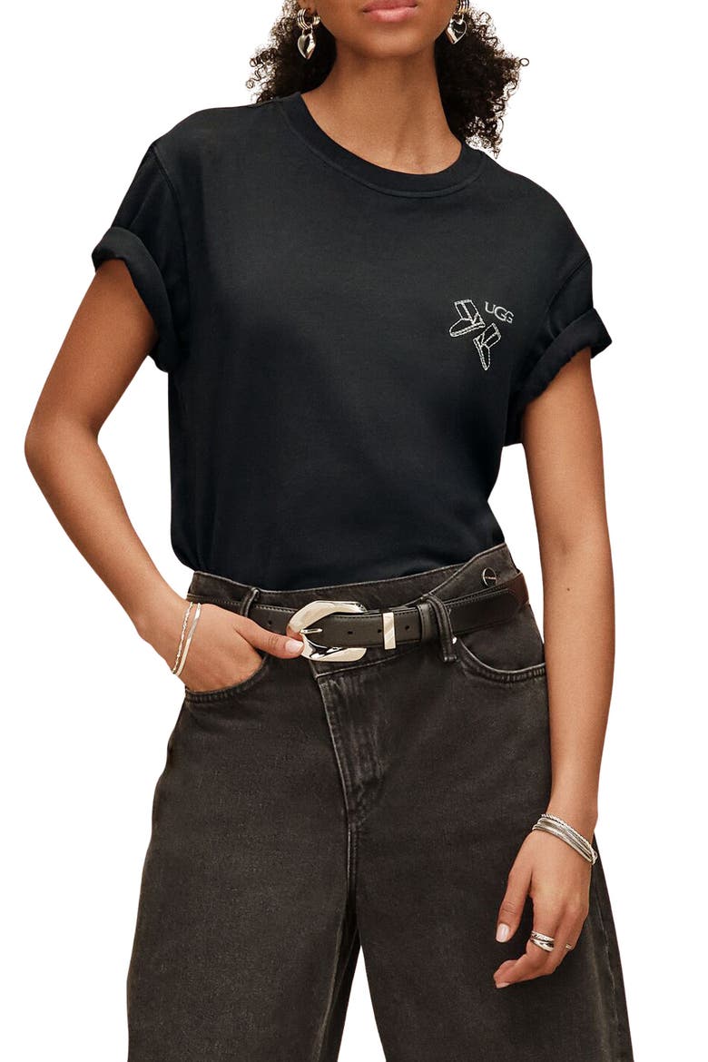 Classic Boot Graphic Tee, Main, color, BLACK
