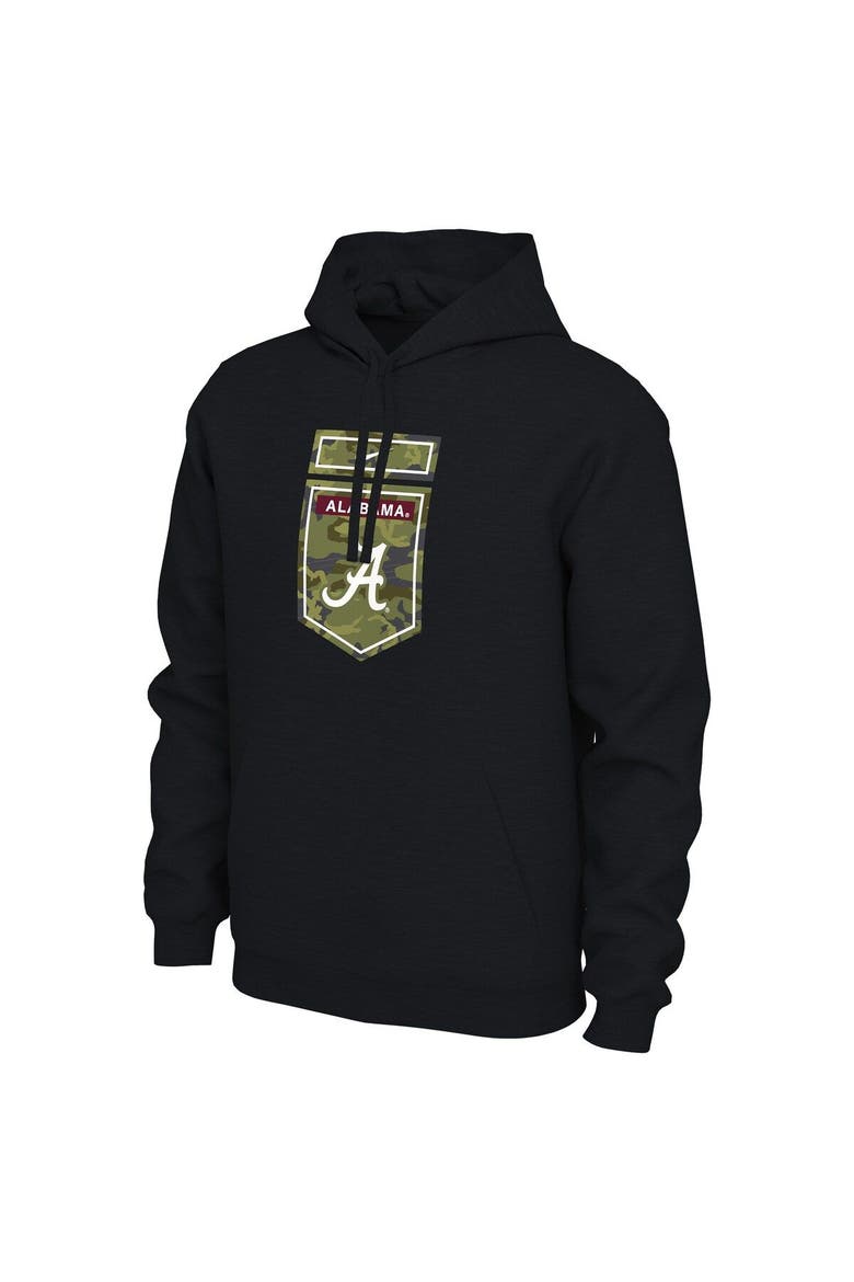 Men's Nike Black Alabama Crimson Tide Veterans Camo Pullover Hoodie, Alternate, color, Black