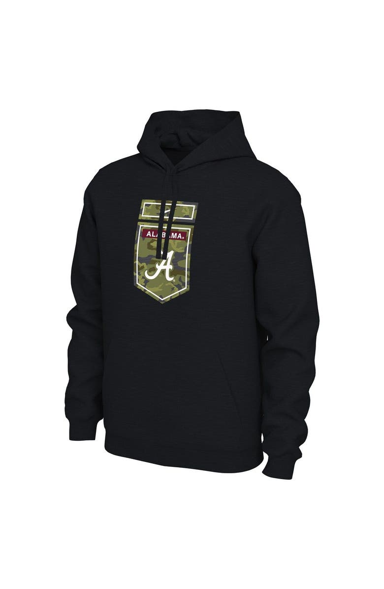 Nike Men's Nike Black Alabama Crimson Tide Veterans Camo Pullover Hoodie, Alternate, color, Black