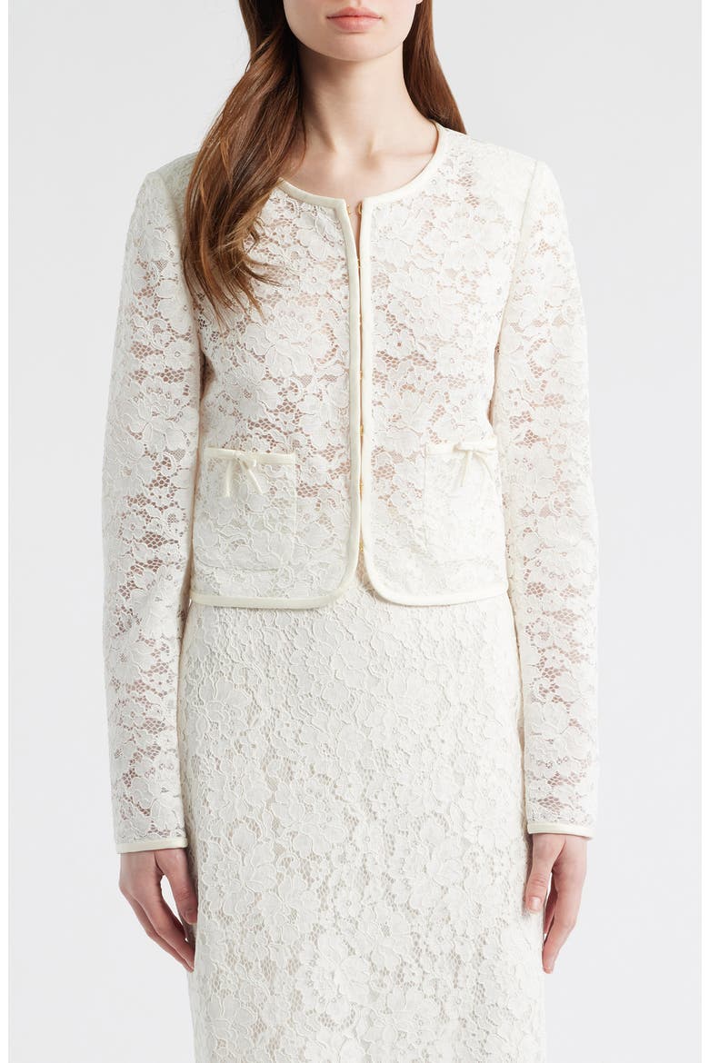 Junetta Lace Jacket, Main, color, IVORY
