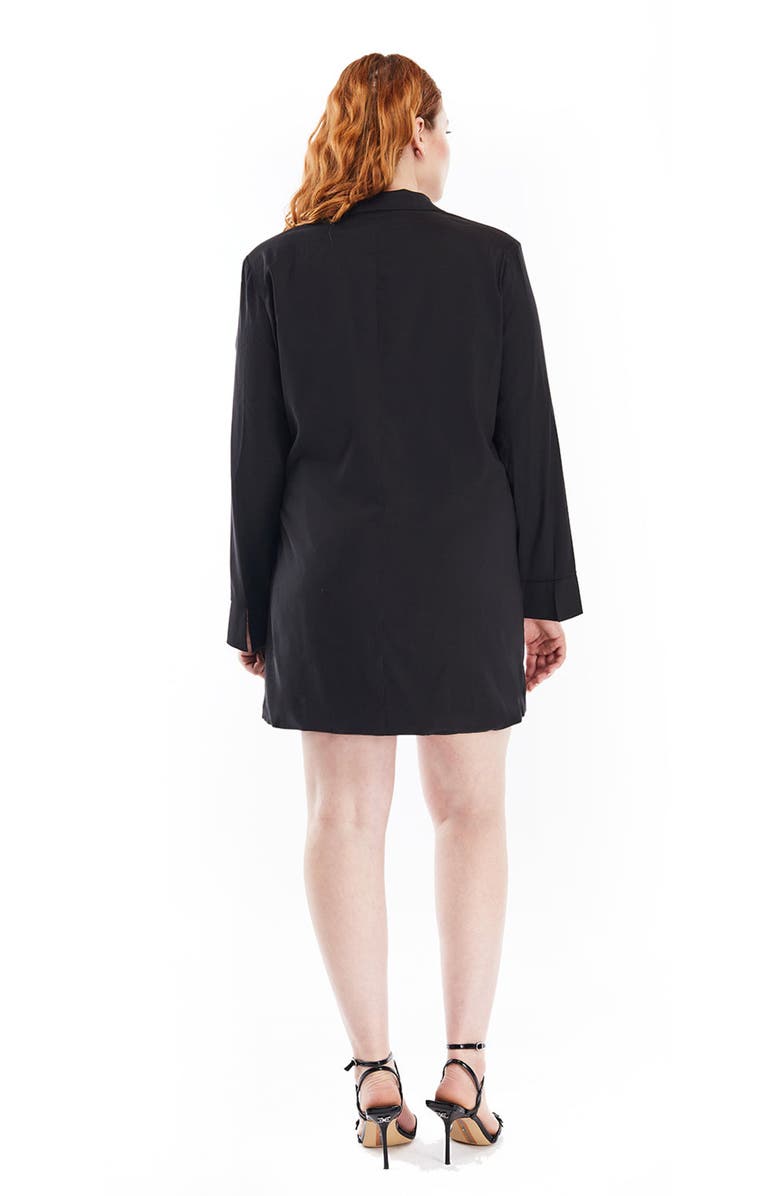 Mother of All Pheobe Jacket Dress, Alternate, color, Black