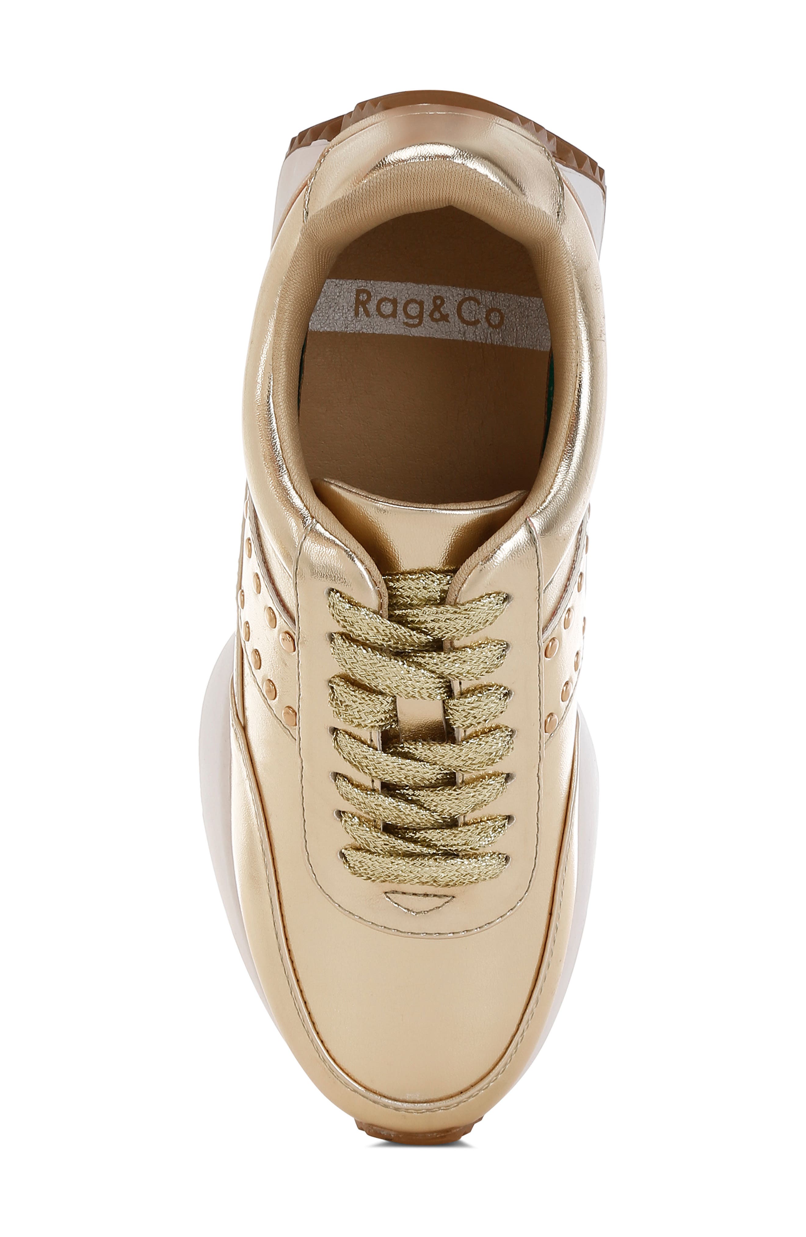 Rag & Co Mujori Sneaker, Alternate, color, Gold