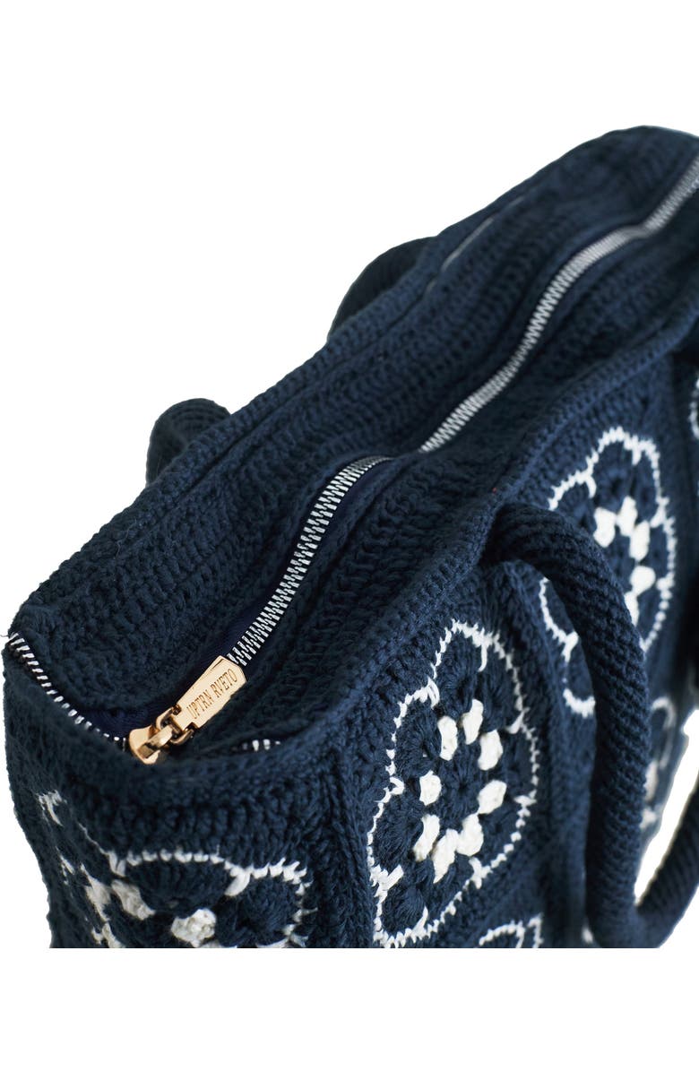 Solomon & Sage Vintage S&G Classic Work Crochet Bag, Alternate, color, Navy Multi