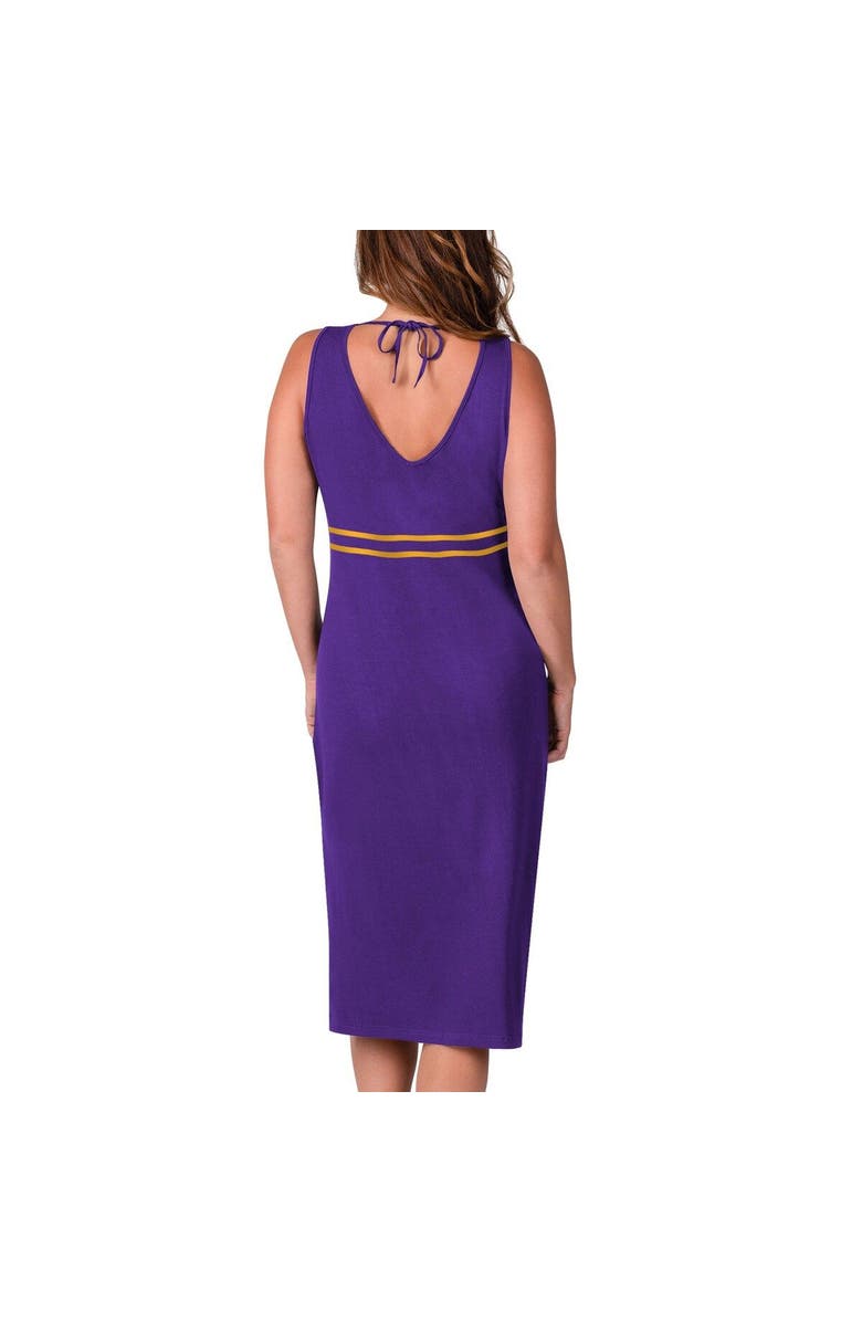 G-III 4HER BY CARL BANKS Women's G-III 4Her by Carl Banks Purple LSU Tigers Training V-Neck Maxi Dress, Alternate, color, 