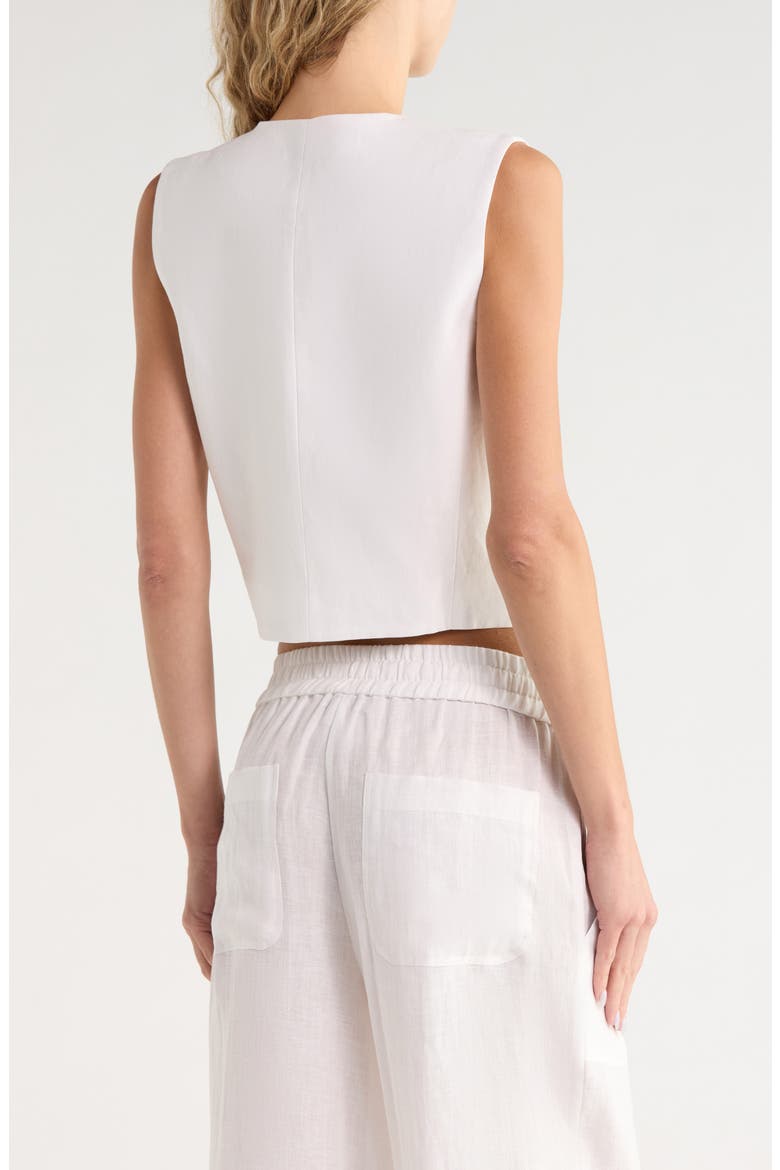 Mila Wool & Cashmere Vest, Alternate, color, IVOIRE