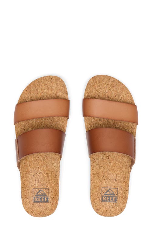 Reef Cushion Bounce Vista Slide Sandal In Espresso Duo