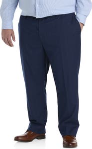 Oak Hill by DXL Big & Tall Windowpane Suit Pants