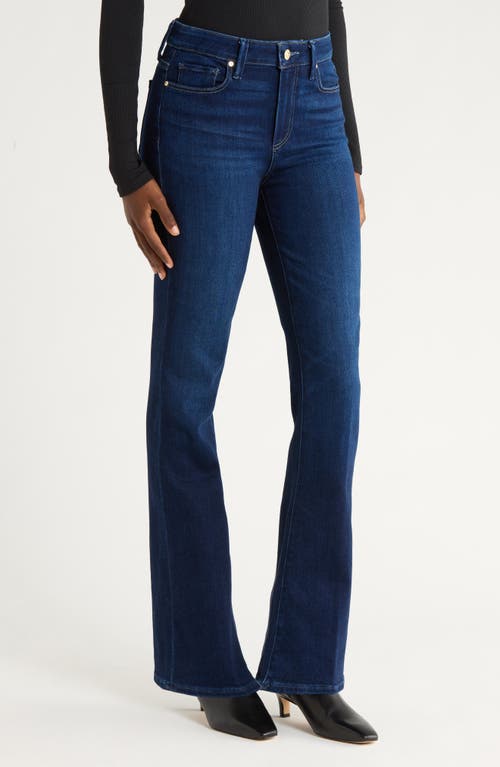 Paige Womens Laurel Canyon Flared Stretch-denim Blend Jeans Berlin In Blue