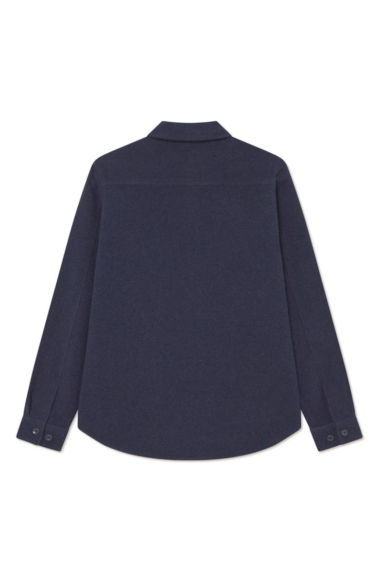 Les Deux Lennon Bouclé Overshirt, Alternate, color, Dark Navy