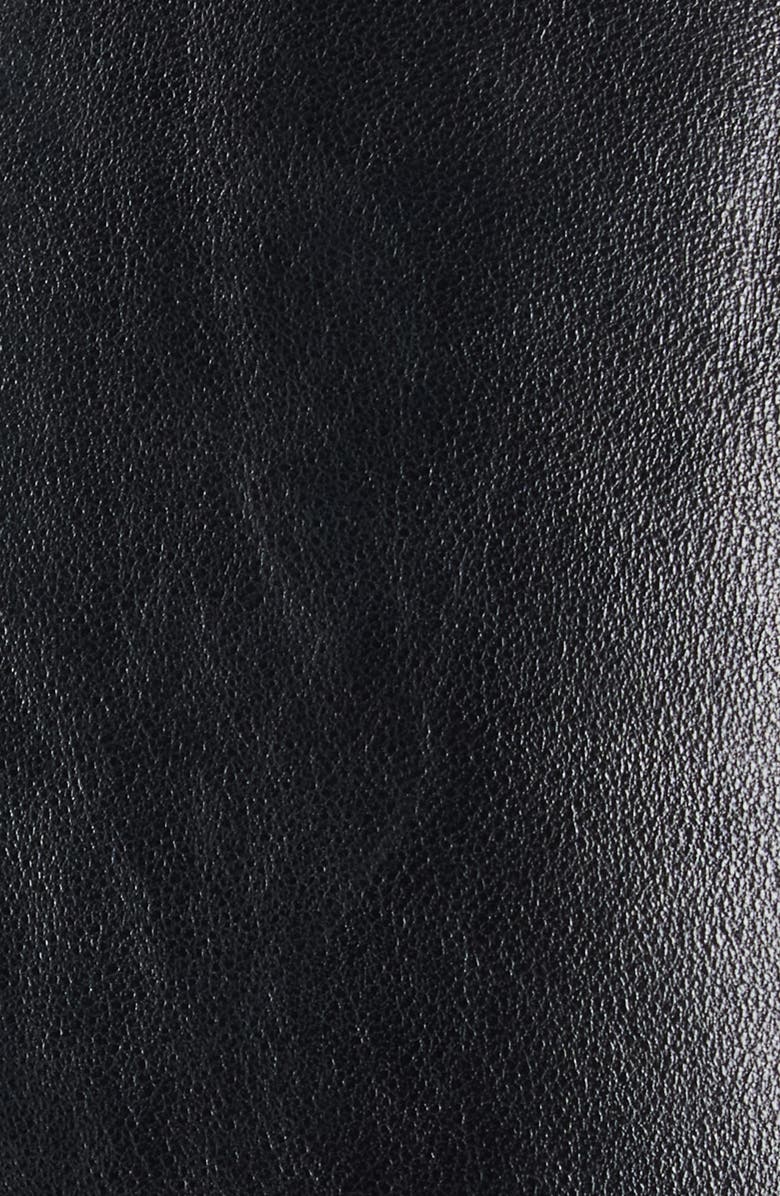 Isabel Marant Cesira Leather Coat, Alternate, color, Black