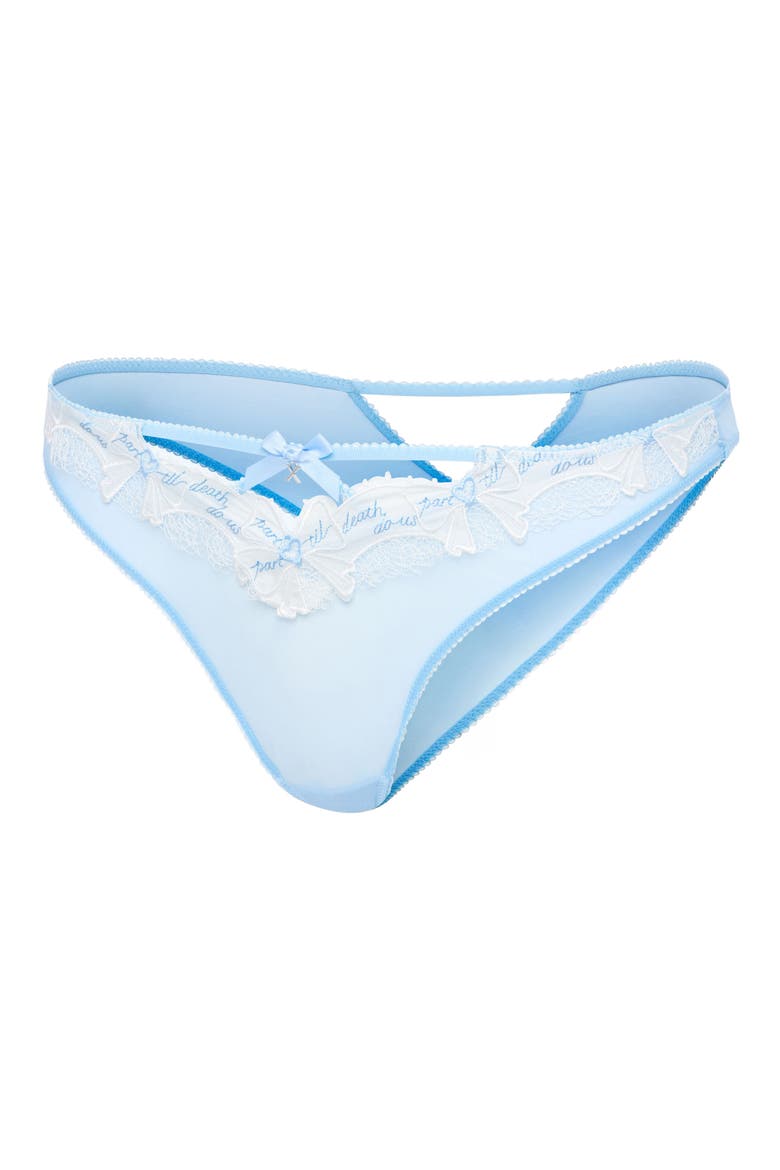 Take a Vow Brazilian Briefs, Alternate, color, ENDLESS BLUE