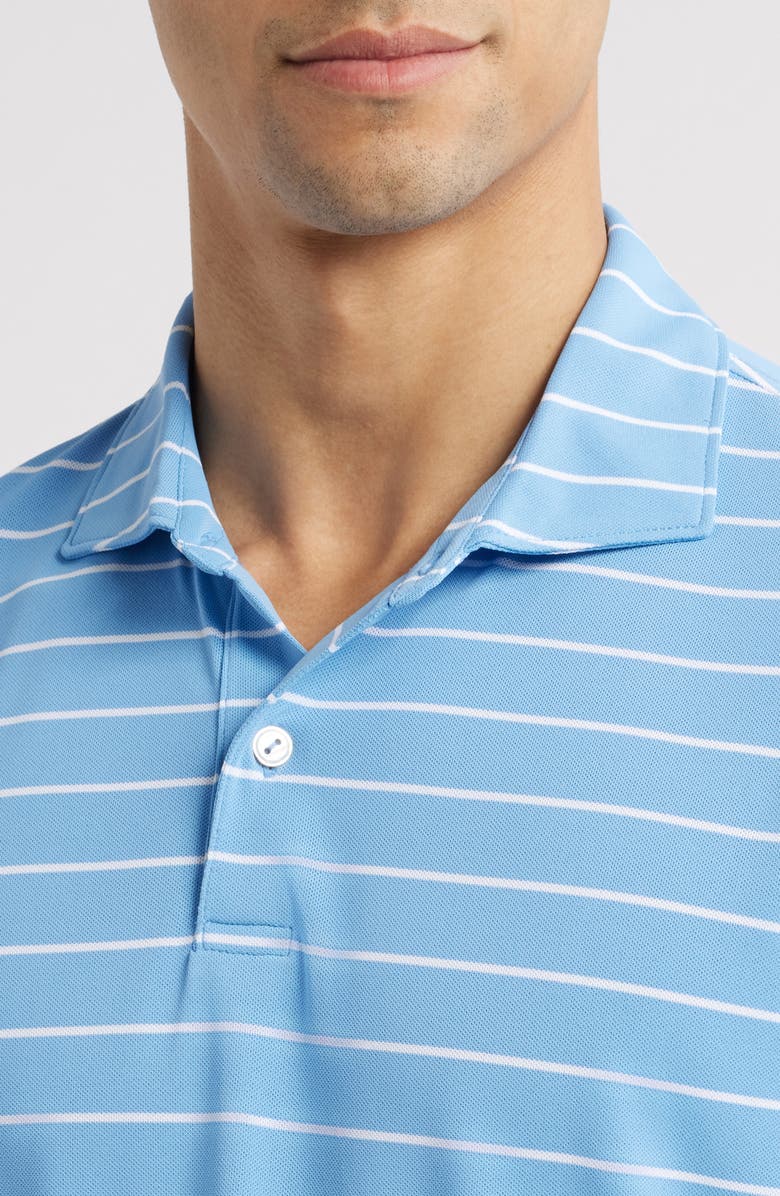 Peter Millar Crown Crafted Coda Performance Mesh Polo, Alternate, color, Fountain Blue