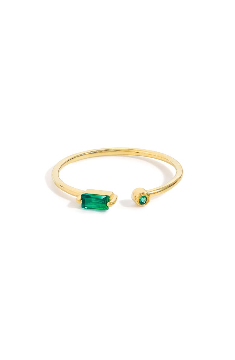 YS GEMS Double Stone Open Band Ring, Alternate, color, Green