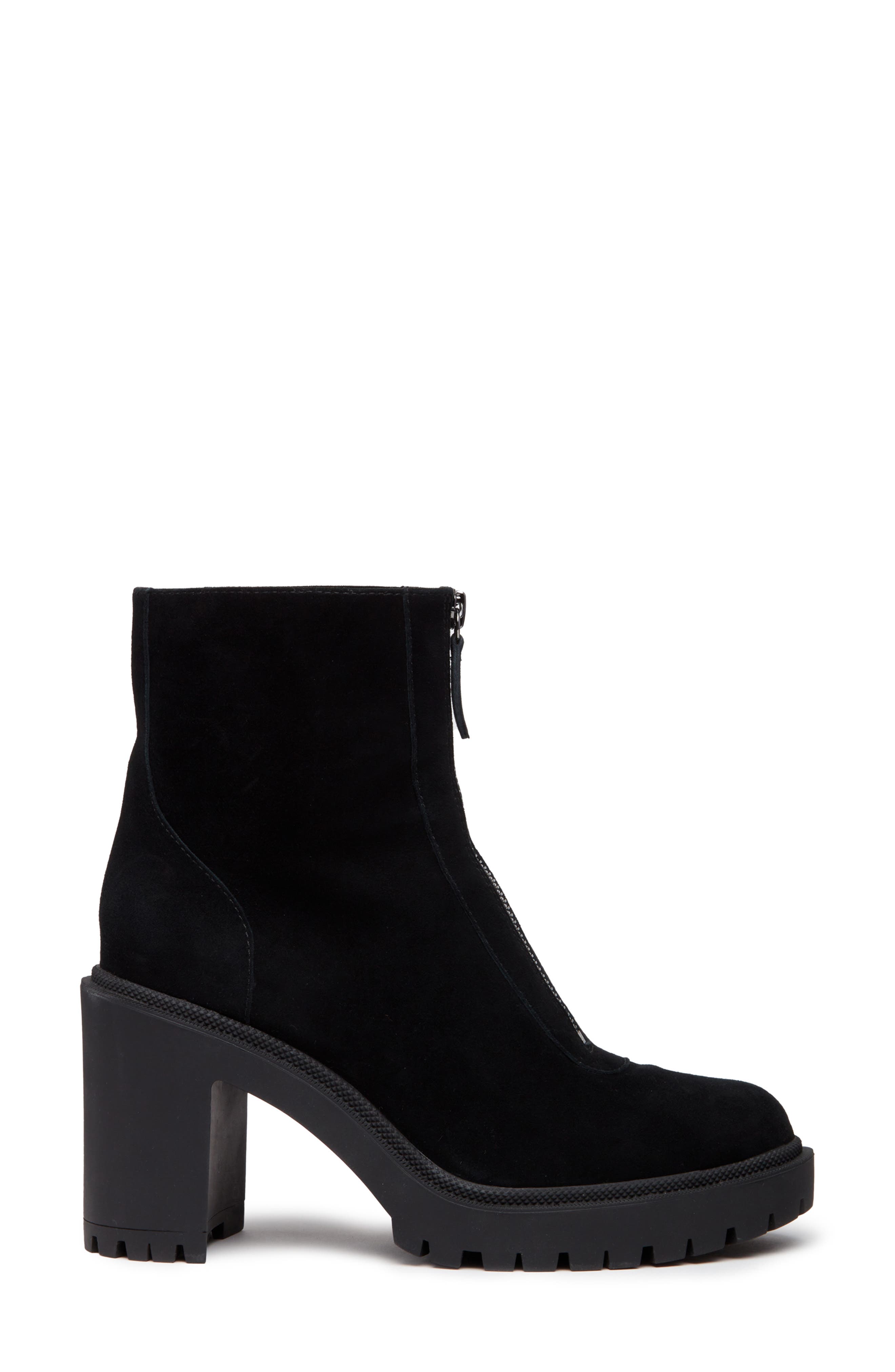 Brianne Water Resistant Lug Sole Bootie, Alternate, color, BLACK
