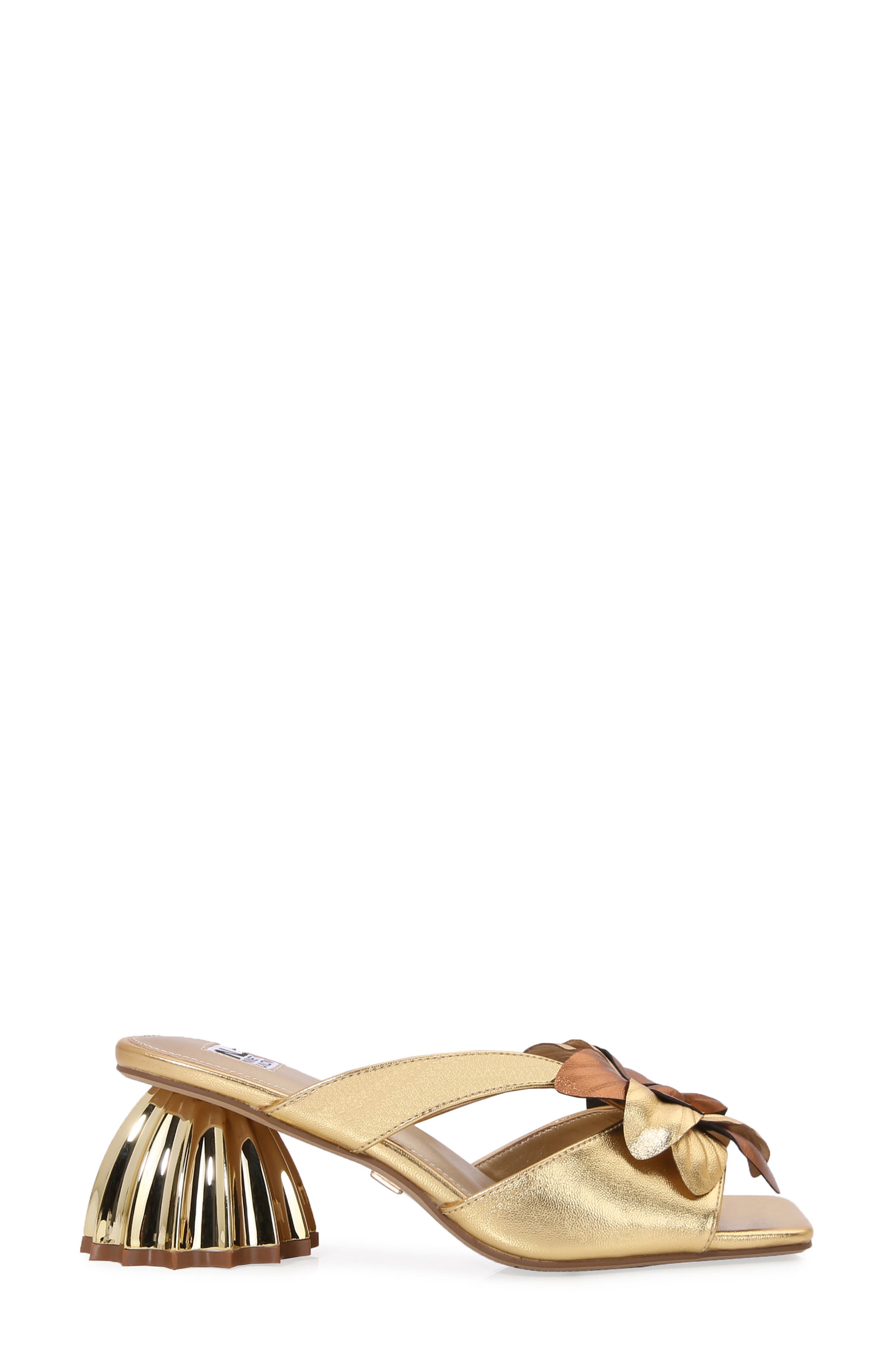 Sheela Slide Sandal, Alternate, color, GOLD