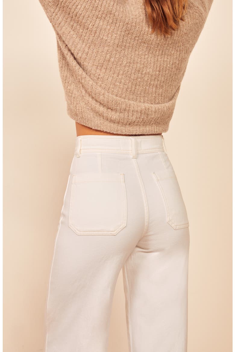 Olive High Waist Jeans, Alternate, color, VINTAGE WHITE
