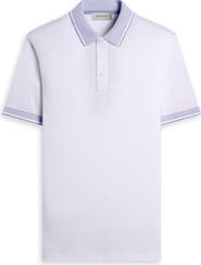 Bugatchi Tipped Pima Cotton Piqué Polo