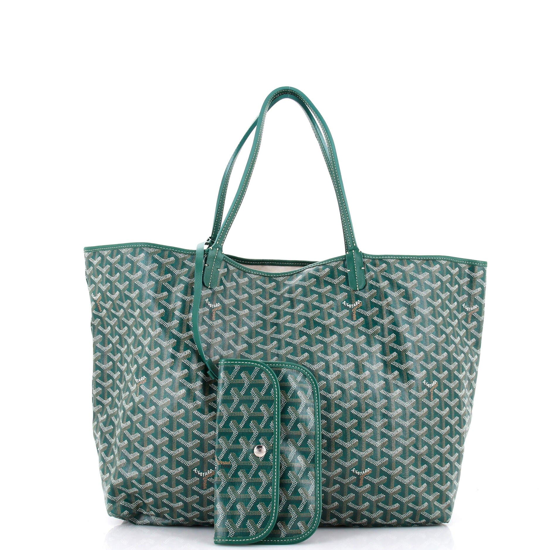Pre-Owned Goyard Saint Louis Tote Coated Canvas GM, Alternate, color, Green