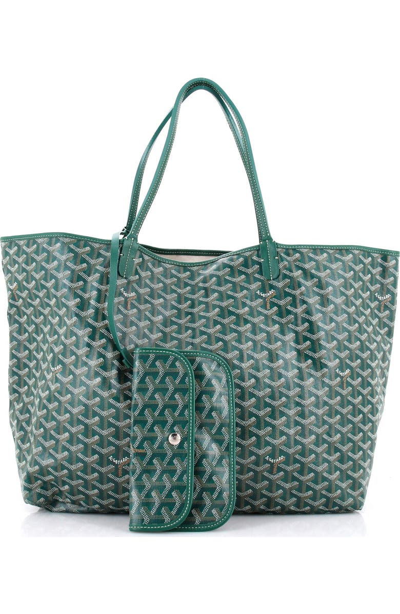 Pre-Owned Goyard Saint Louis Tote Coated Canvas GM, Alternate, color, Green