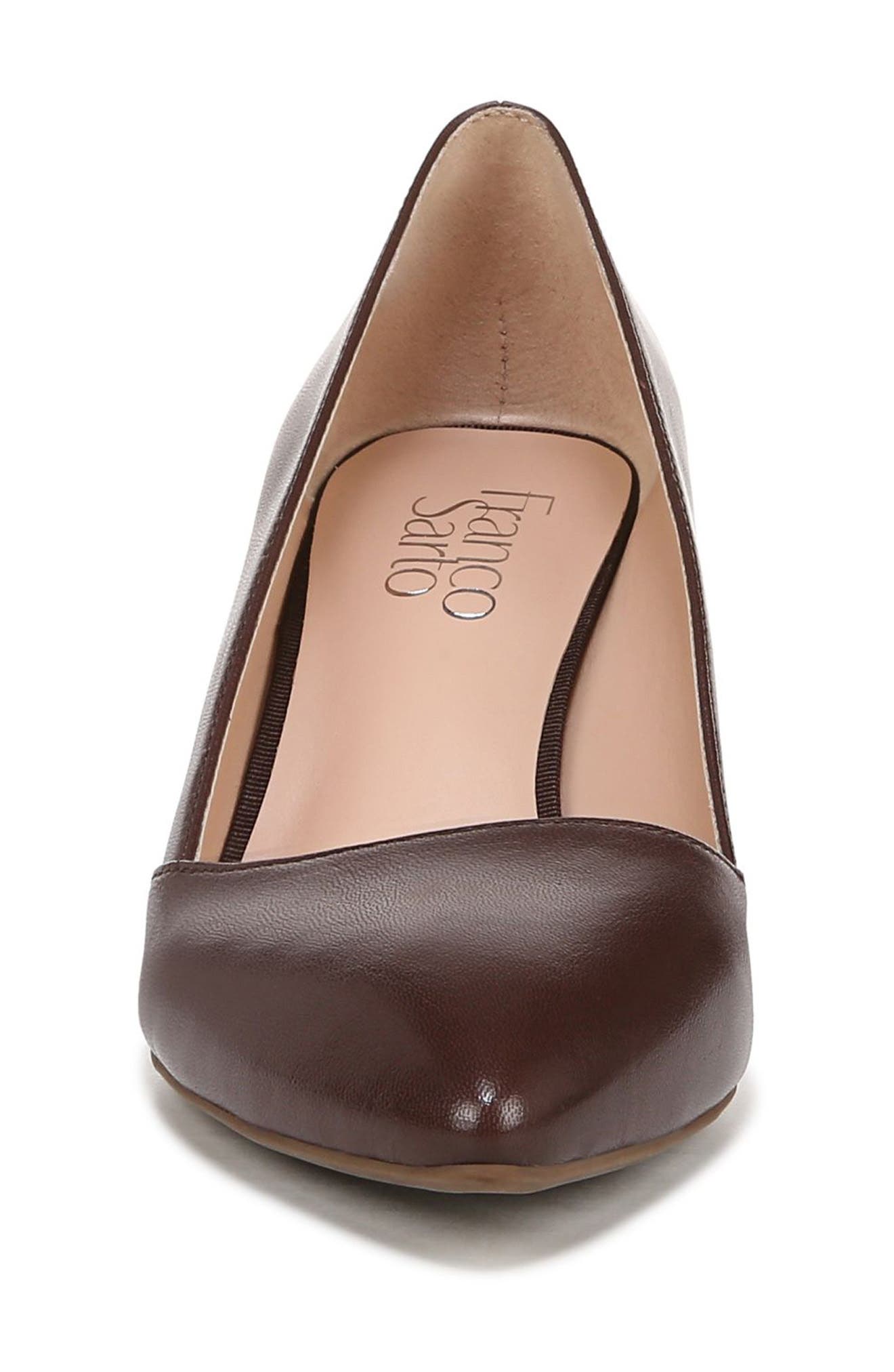 Franco Sarto Frankie Leather Wedge Pump, Alternate, color, Cafe