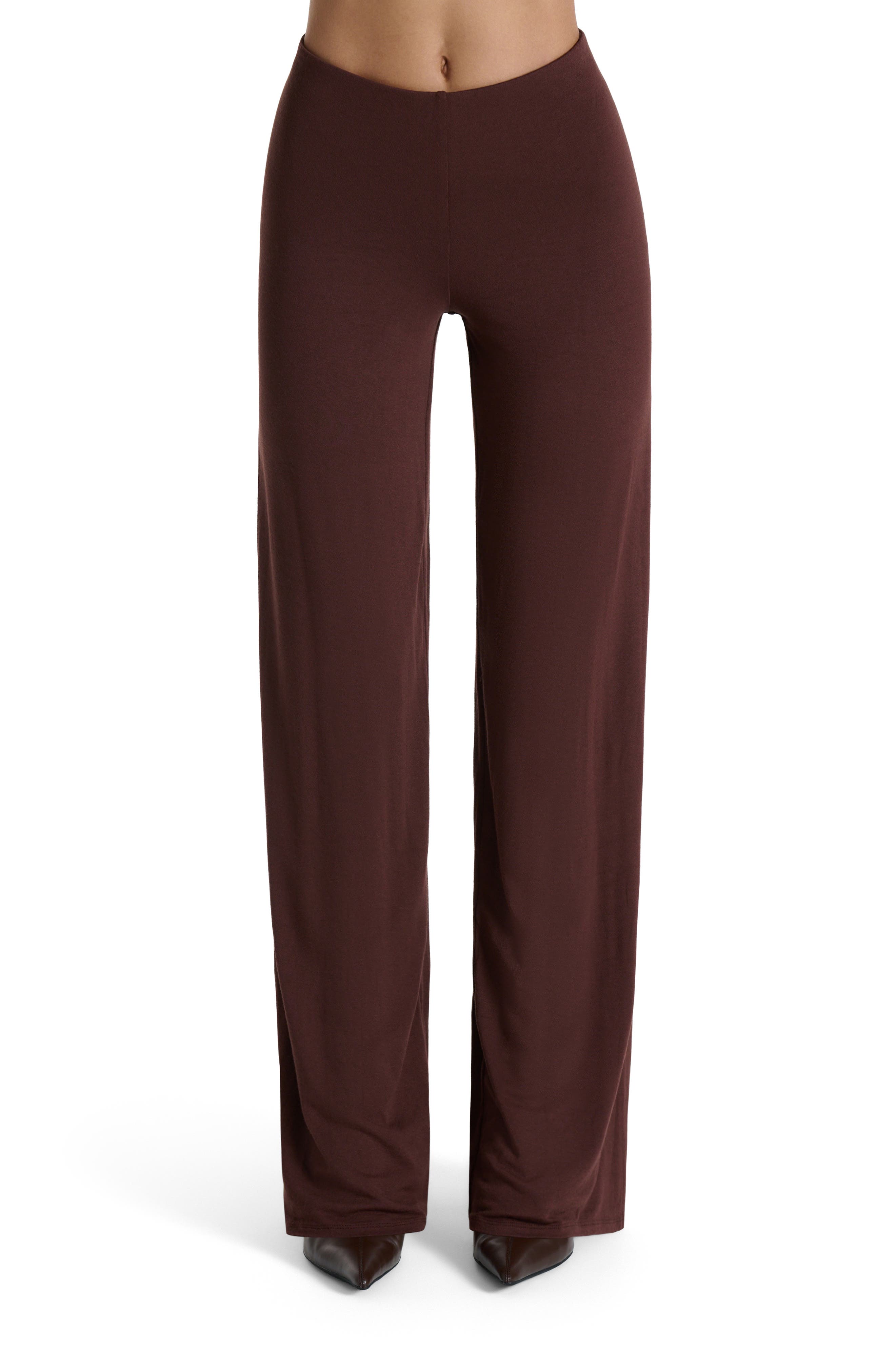 Pull-On Wide Leg Pants