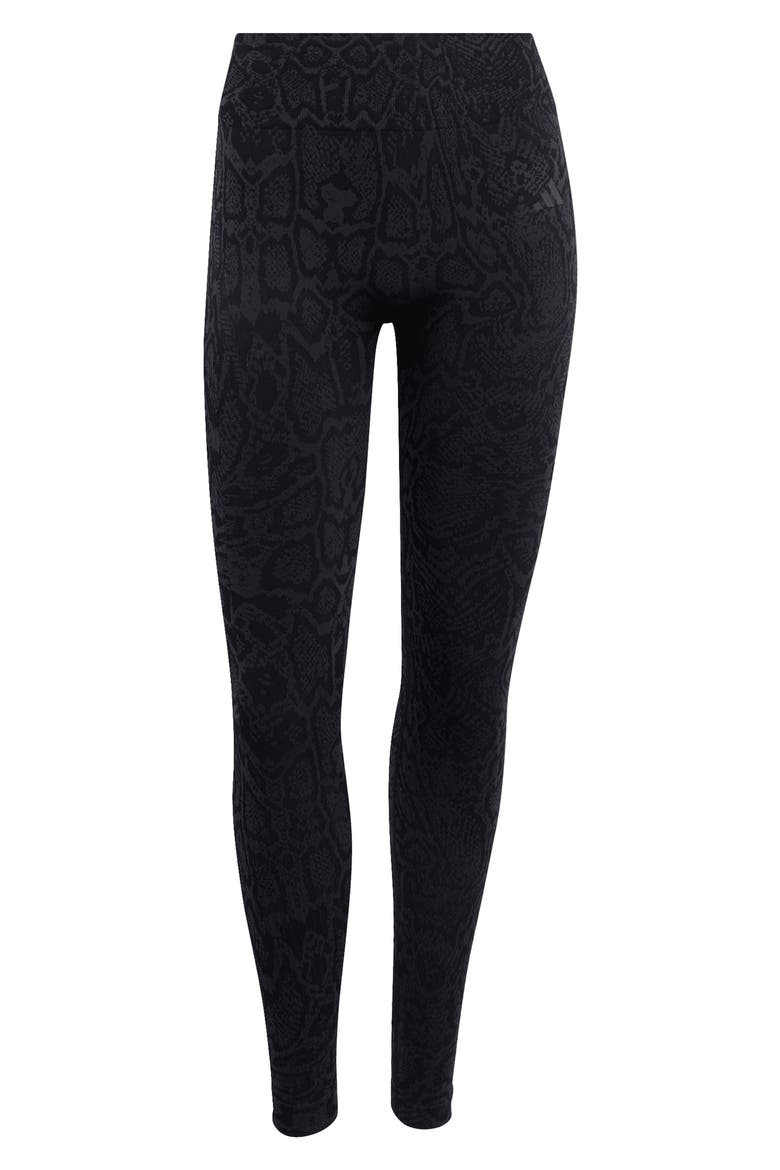 Seamless Knit Leggings, Alternate, color, BLACK/ CARBON