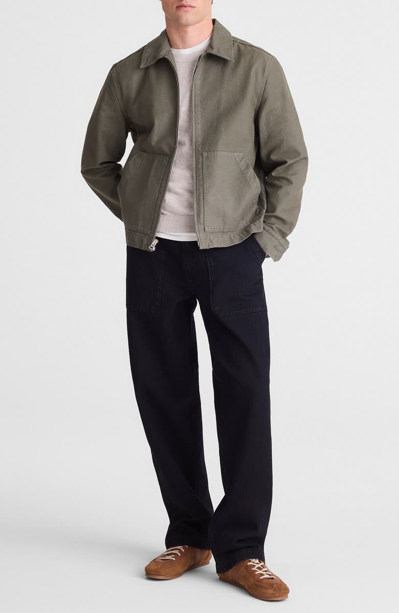 Madewell Reverse Sateen Service Jacket, Alternate, color, Surplus