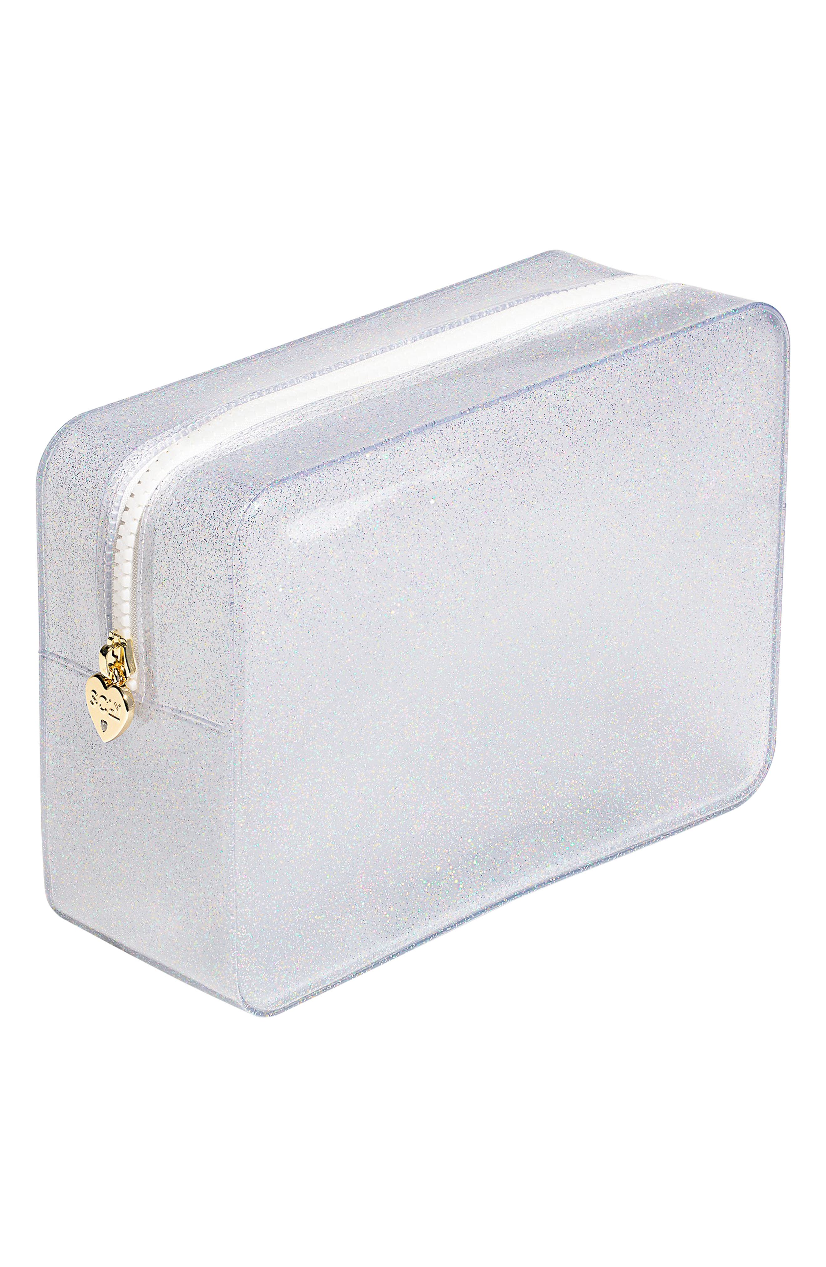 Stoney Clover Lane Large Sparkle Clear Pouch, Alternate, color, Jellyfish