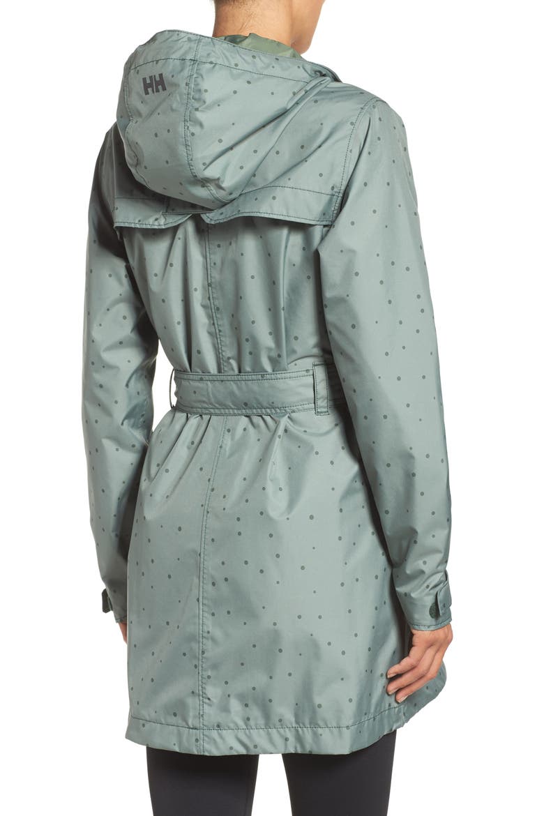 Lyness Rain Jacket, Alternate, color, JUNGLE GREEN IRREGULAR DOTS