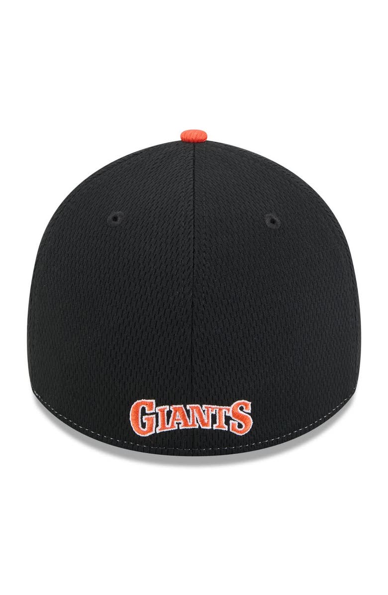New Era Men's New Era Black/Orange San Francisco Giants 2025 MLB Clubhouse 39THIRTY Flex Hat, Alternate, color, Black