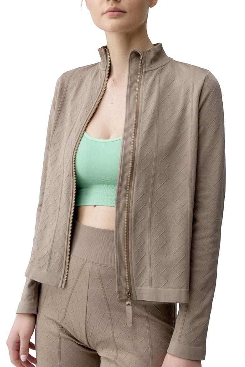 Ares Seamless Sports Jacket, Main, color, Taupe