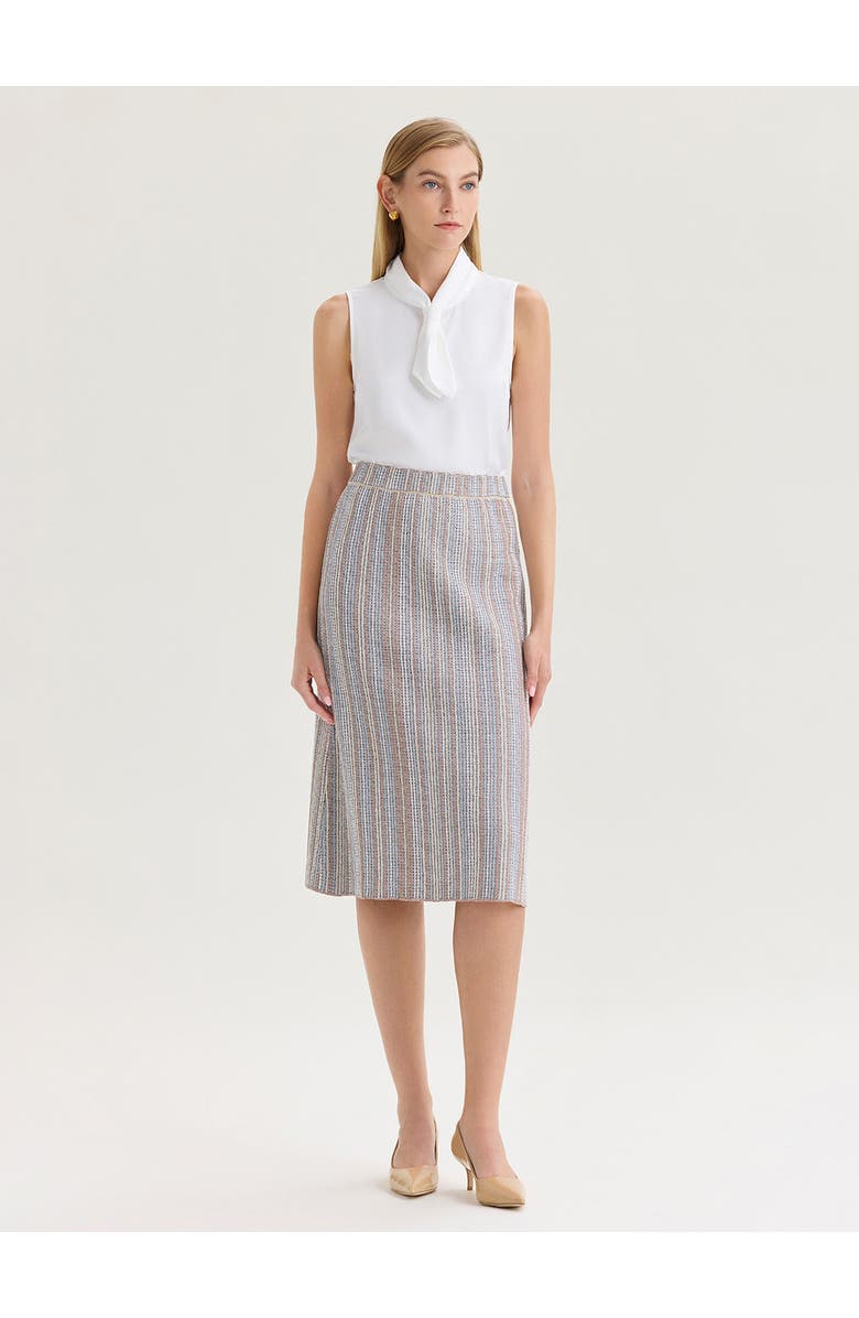 Misook Short Tie-Neck Sleeveless Blouse, Alternate, color, White