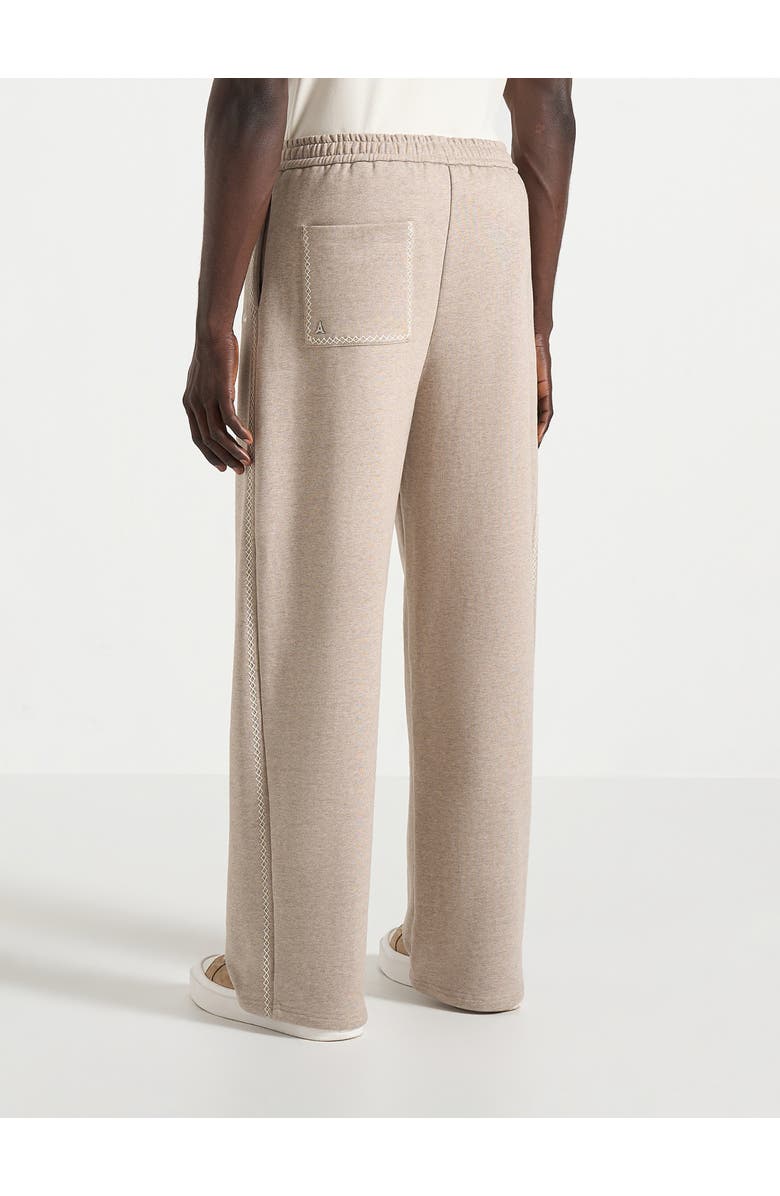 Manière De Voir Morgan Unisex Whipstitch Wide Leg Jogger, Alternate, color, Taupe